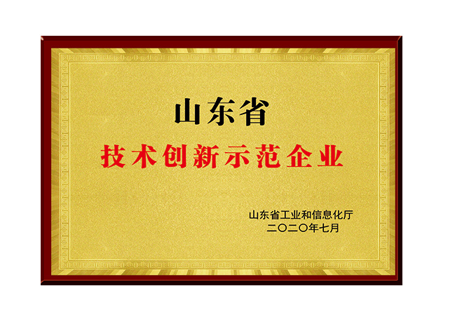 山東省技術創新示範企業